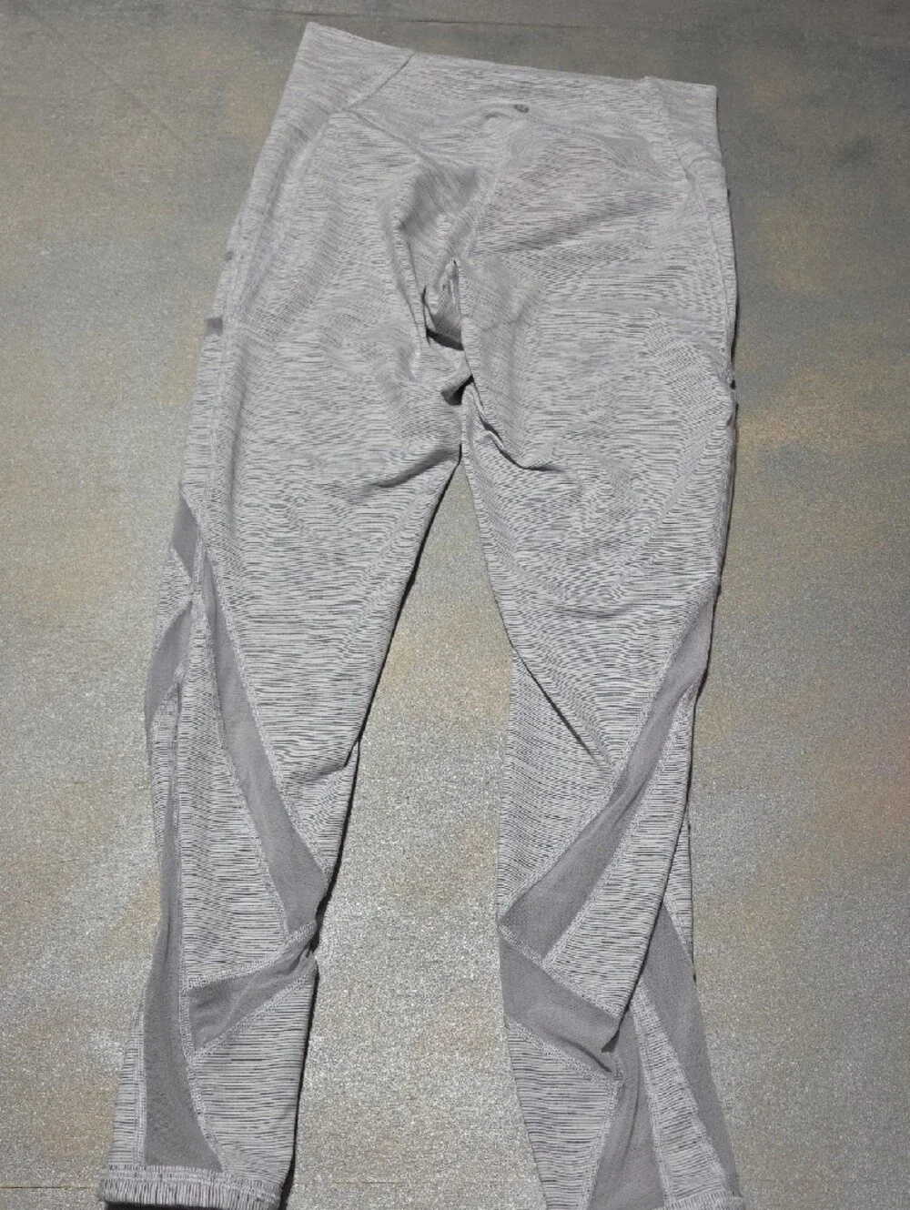 lululemon athletica Light Gray Heather Mesh-Panel Leggings